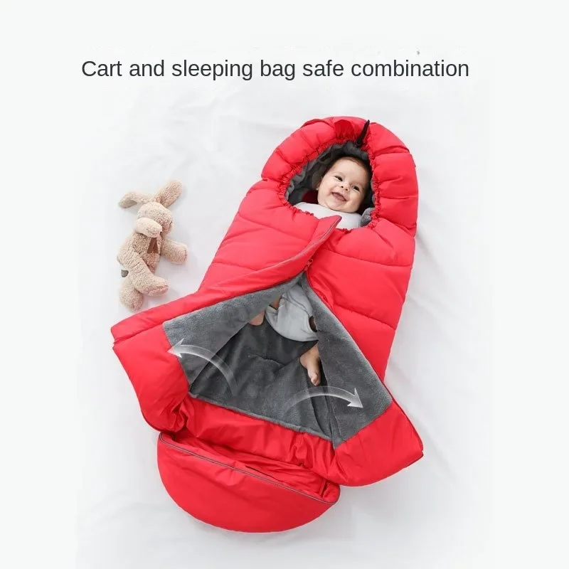 Baby Stroller Accessories Waterproof Sleepsacks Baby Sleeping Warm Nest For Stroller Waterproof Sleepsacks Warm Footmuff Socks