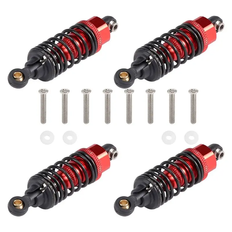 AS96-4Pcs Aluminum Alloy Shock Absorbers Damper Set For Tamiya TT-01 TT01 TT-02 TT02 1/10 RC Car Upgrade Parts