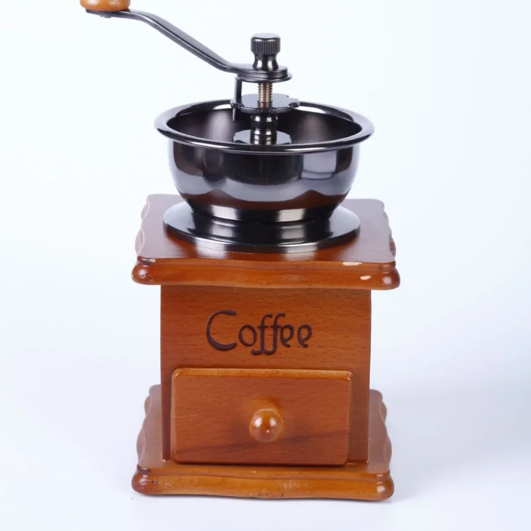 

Manual Coffee Grinder Hand-Cranked Solid Wood Vintage Bean Mill Ceramic Core Coffee Bean Grinder Grinder Mini Coffee Maker