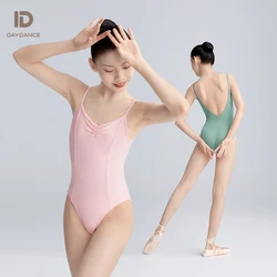 Girls Ballet Leotards Classic Camisole Dance Leotard with Lining Nylon Ballet Bodysuit Women Sleeveless Gymnastics Leotard