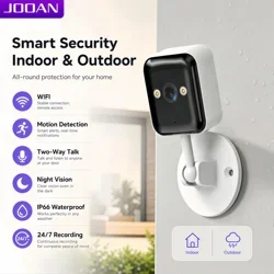 Jooan-屋外cctv監視カメラ,ミニセキュリティカメラ,カラースクリーン,wifi,ip,5xデジタルズーム,1080p