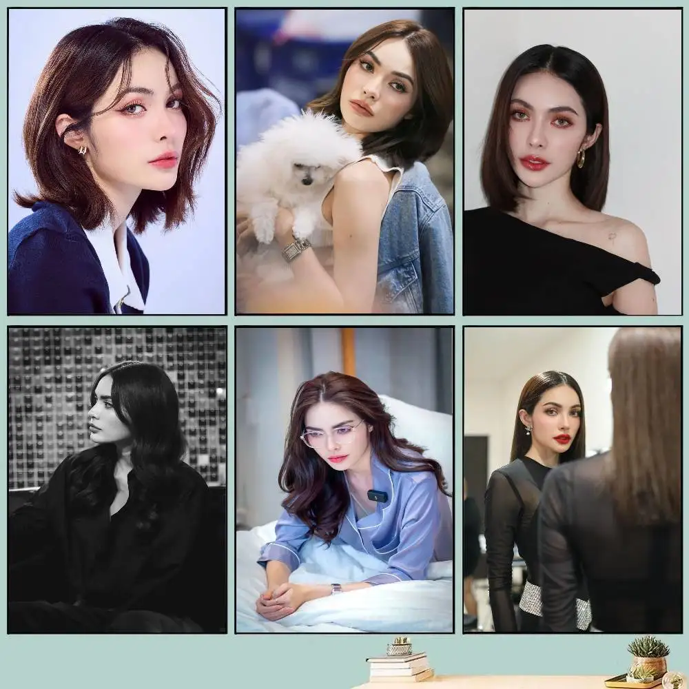Thai Celebrity Charlotte Austin Posters Living Room Bar Cafe Quality Canvas Vintage Style Comics Painting Art Home Wall Decor