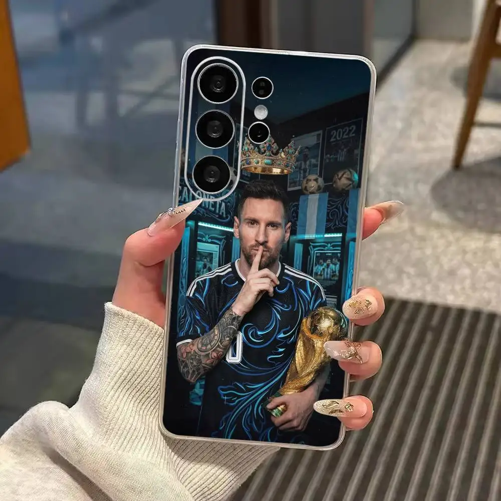 F-Football Lionel Messi-10  Clear Soft Silicone Phone Case for Samsung S25 S24 S23 S22 S21 S20 Ultra Plus