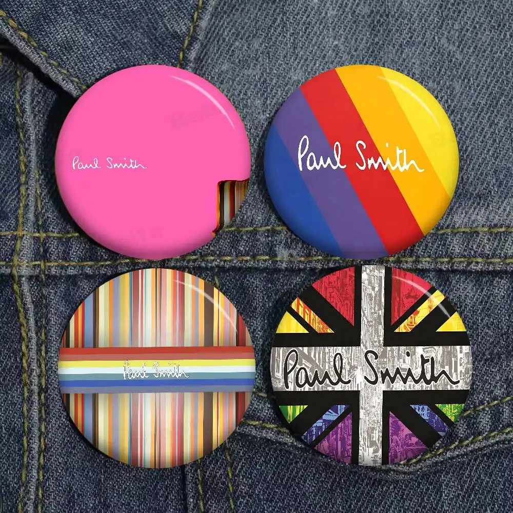 Fashion P-Paul S-Smith 58mm Handmade Brooch Cartoon Cosplay Badge on Backpack Jewelry Accessories Gifts