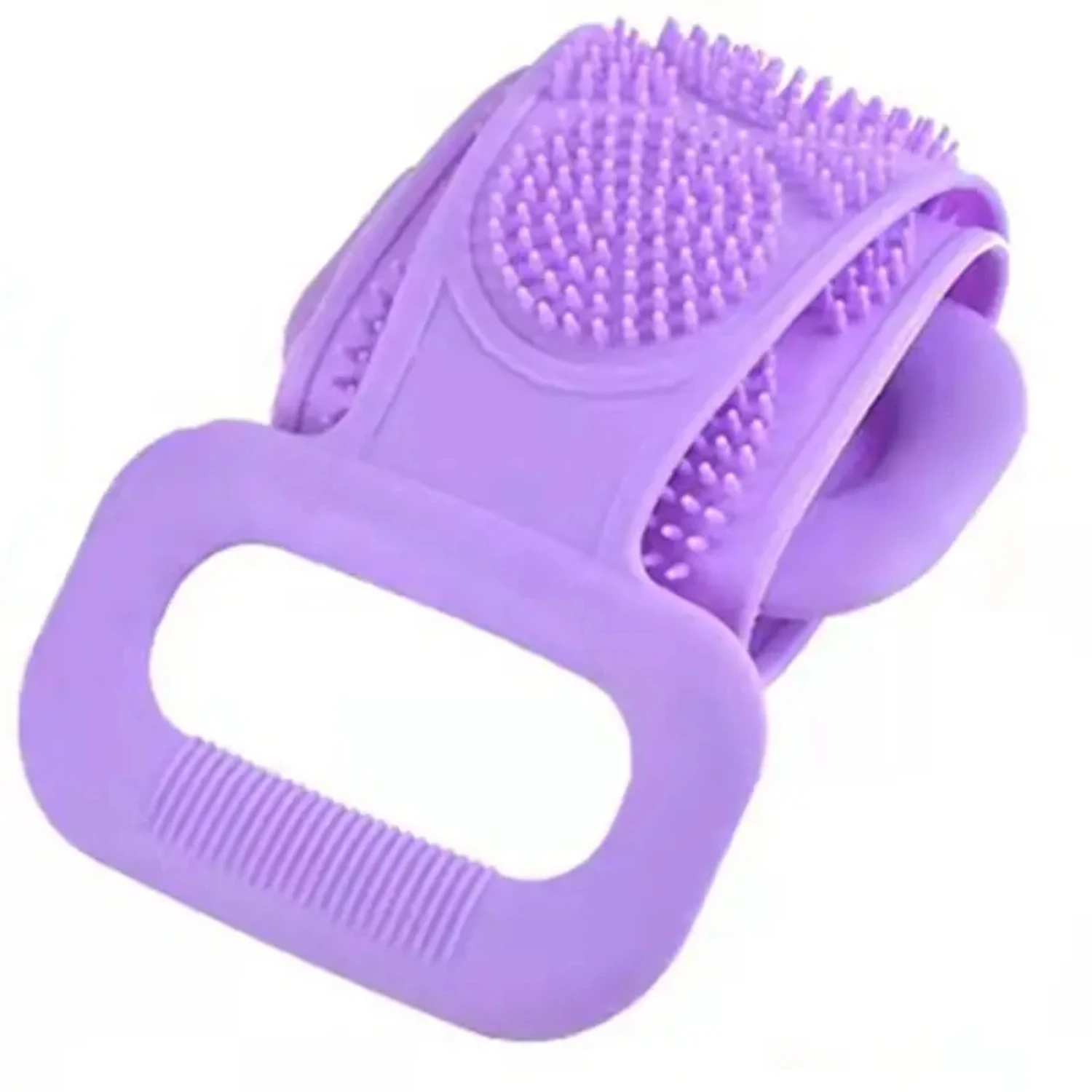 Silicone Bath Body Brush for Shower - Exfoliating and Cleansing Back Scrubber - 1pc with Colour Options Exfoliating bath towel