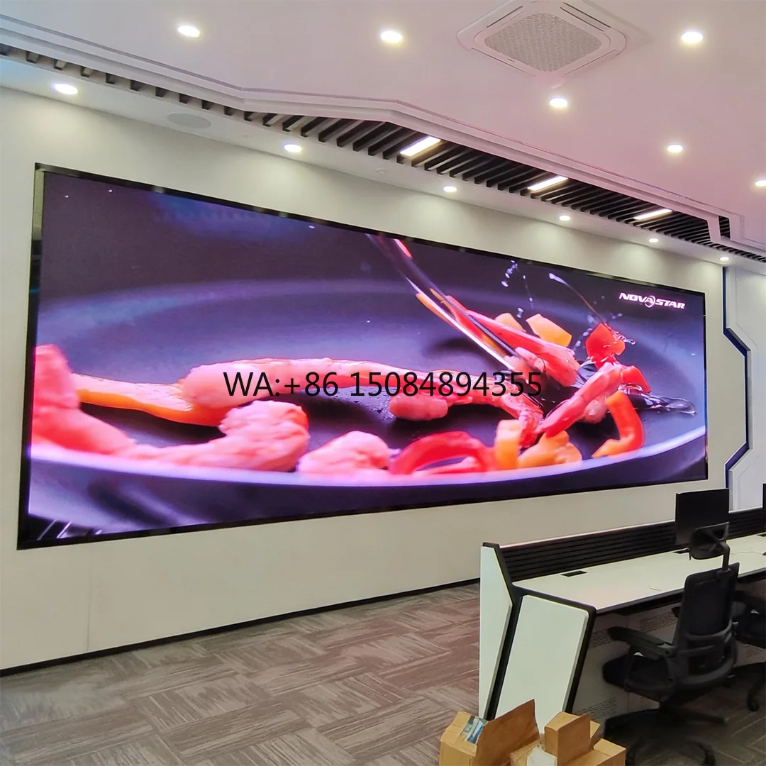 Low Power Consumption 4K HD P2 Indoor Wall Mounted LED Screen-Eco-Friendly 100,000 Hours Service Life for Schools Exhibitions