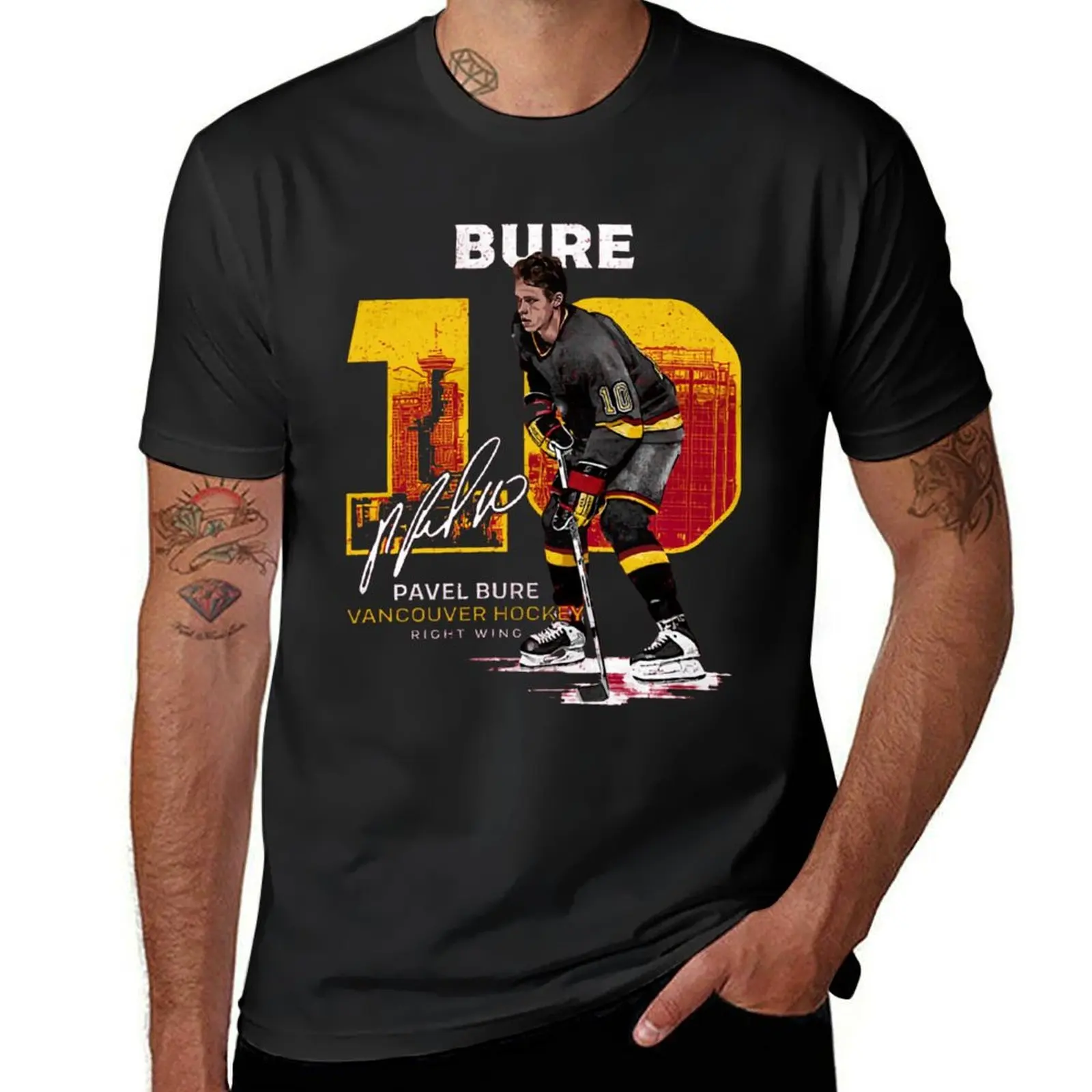 

Pavel Bure Throwback Number T-Shirt quick drying heavyweights blacks kawaii clothes oversized t shirts for men