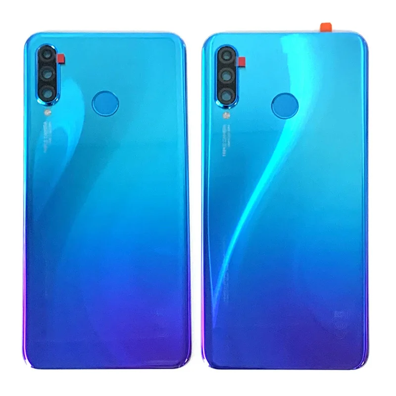 Battery Cover For Huawei P30 Lite MAR-LX1M Back Housing Back Glass Camera Frame Lens Fingerprint Flash Sticker MAR-AL00