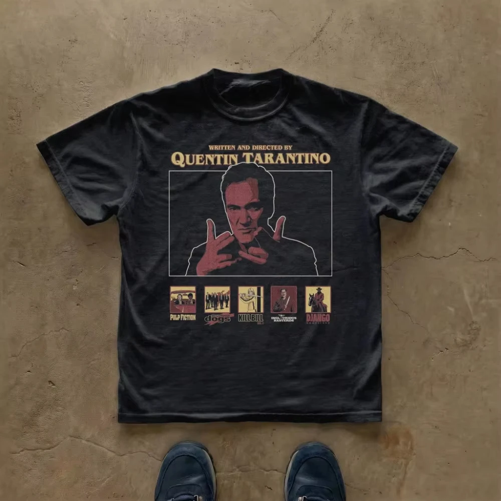 2026-new-design-quentin-tarantino-comic-style-t-shirt-high-quality-comfortable-breathable-men's-printed-round-neck-t-shirt