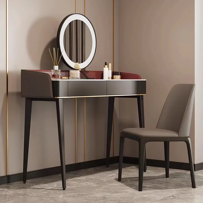 Factory Wholesale Modern Dressing Dresser With Light Bulbs Bedroom Vanity Table