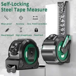 3M-10M Self Locking Steel Tape Hardened Wear-Resistant Tape Zero Point Correction Accurate Wear-resistant Ruler Measuring Tools