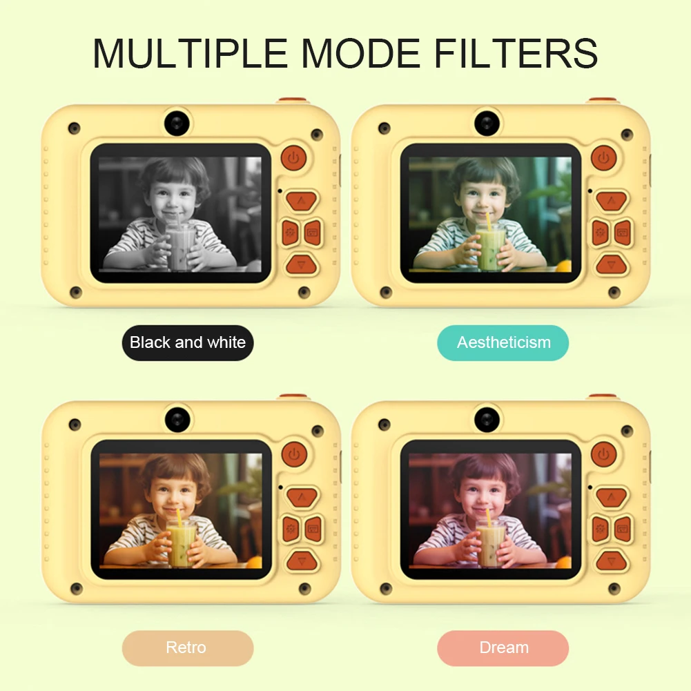 Mini Câmera Digital para Crianças, Alta Definição, Anti-Shake, Lovely Gift, 2.0 Polegada