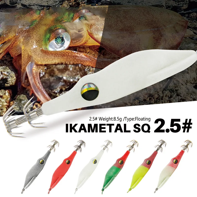 

Squid Jig 6 Colors Luminous Squid Hook Glow In Dark Night Artificial Squid Jig Fishing Bait Hook Fishhook Lure