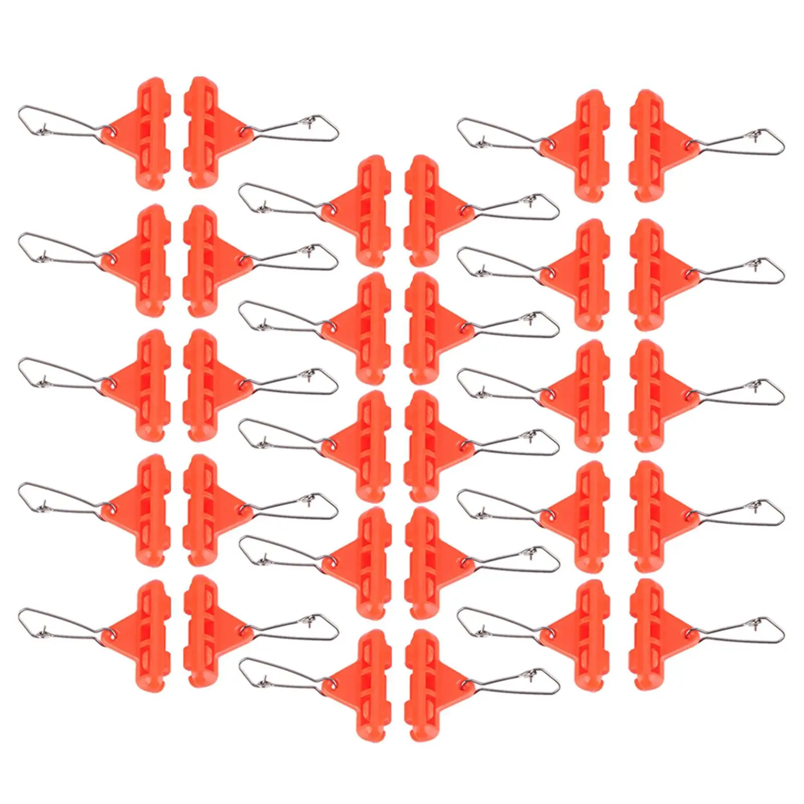 30pcs Fishing Zipper Sliders & Booms - Sea Fishing Rigs, Rolling Rings & Tackle Accessories