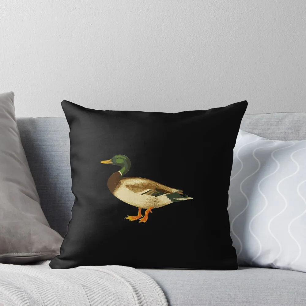 

Mallard Duck Cute Duck Wild Duck Lover Gift Throw Pillow Cushion Covers For Living Room pillows decor home pillow