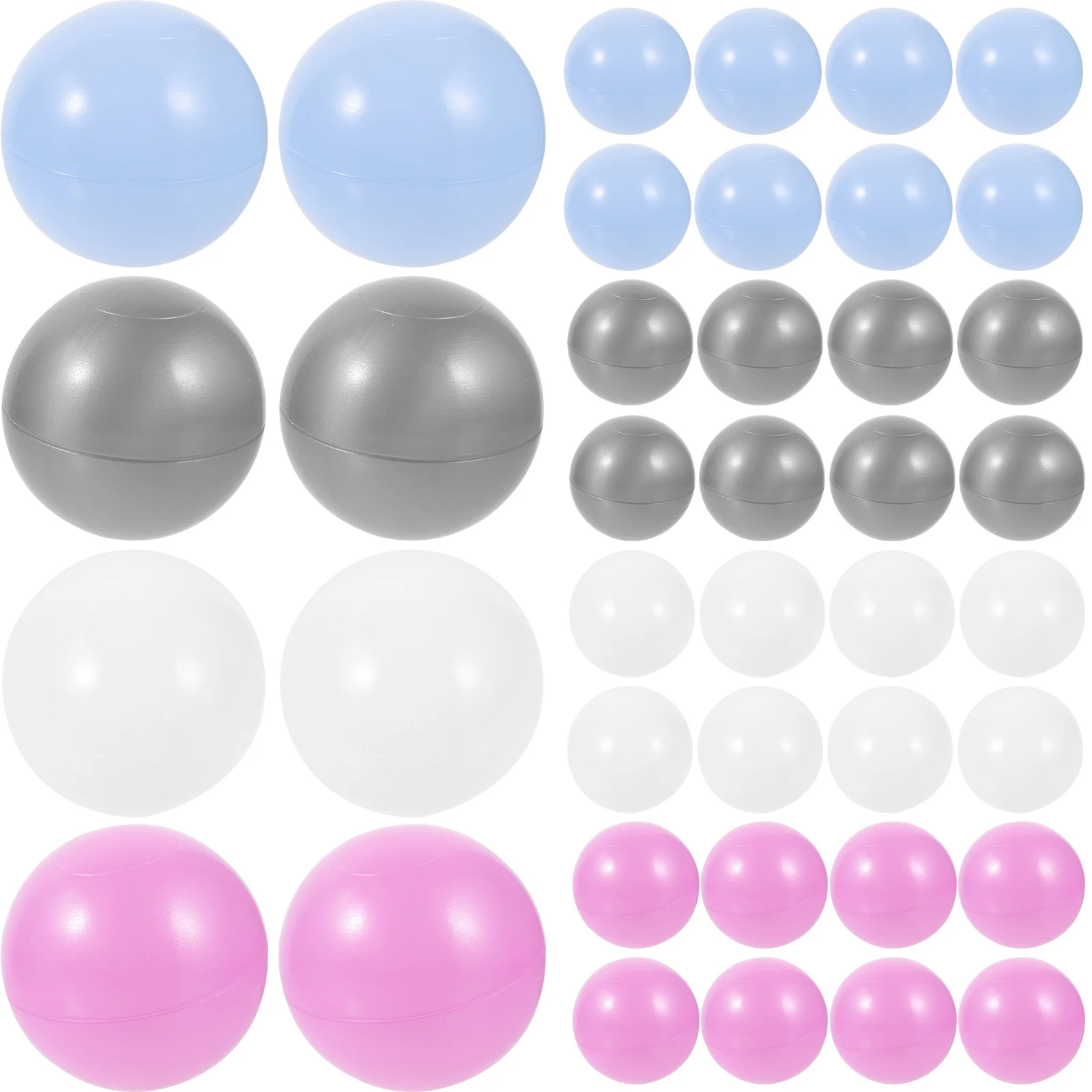 50 szt. Kolorowe kulki spożywcze, odporne na ścieranie, bezpieczne dla dzieci, do basenów, namiotów, trampolin, edukacyjne kulki do basenów z kulkami, idealne na prezent.