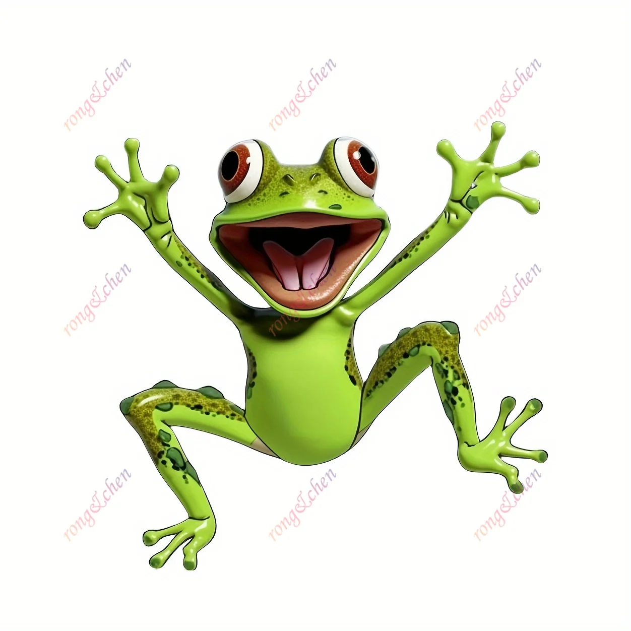 

Funny Car Sticker Cartoon Frog for Car Motorcycle Racing Helmet Laptop Trunk Body Car Window Surfboard Waterproof PVC Decals