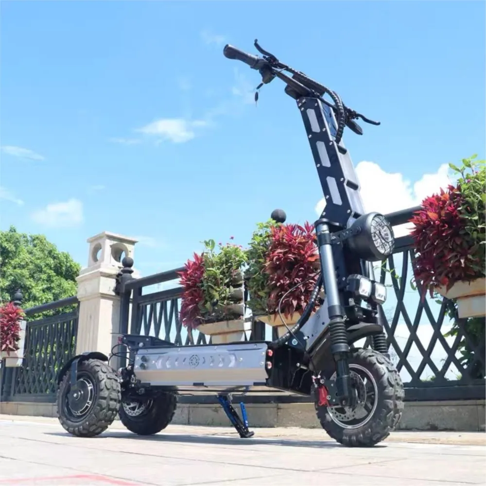 11 Inch 10500W60Ah Three Wheel  Folding Off-road Three Driven Electric Scooter Segway SZRT