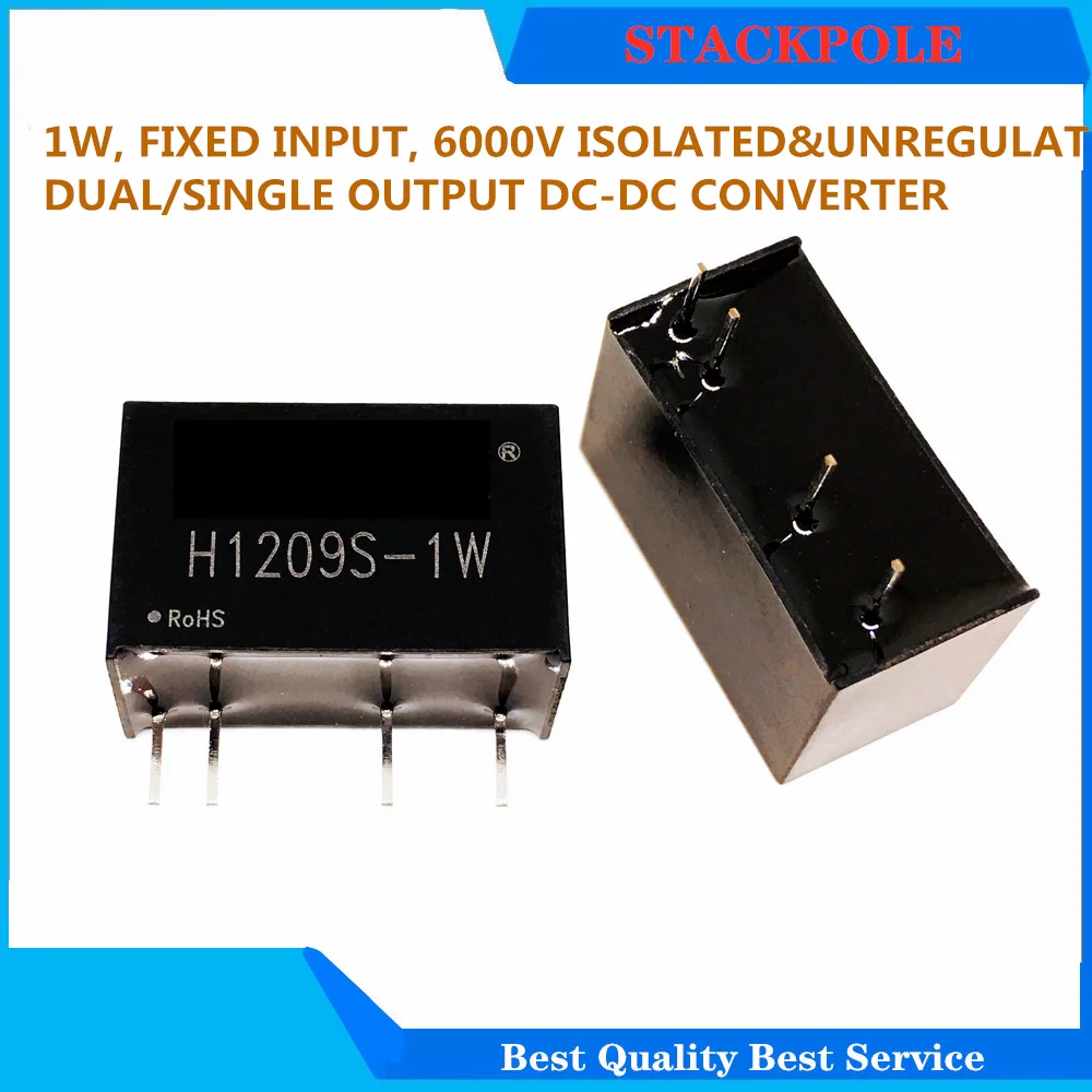 2PCS H1203S-1W  H1205S-1W H1209S-1W    H1203S  H1205S  H1209S   [1W  DC/DC]   SIP4  IN STOCK