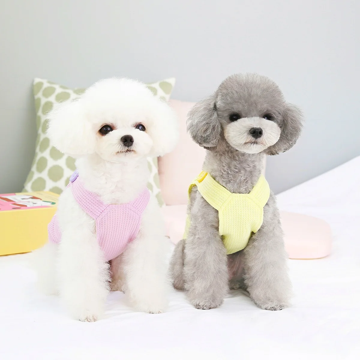 Dog clothes Pet Strap Vest Clothes Pet Dog Clothes Pet Clothes Spring/Summer Bear Vest Small dog pet clothes