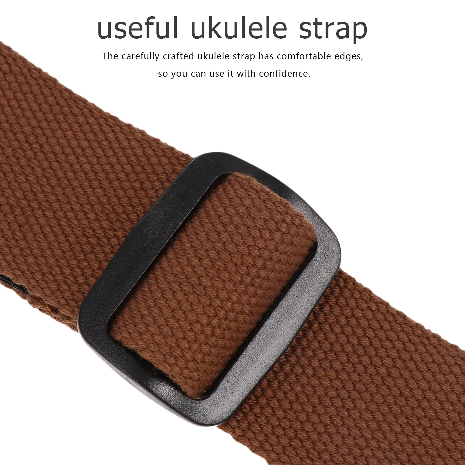

1Pcs Adjustable Ukulele Strap Professional Non-Drill Soft Material Useful Compact Design Ideal for Travel Concert Practice