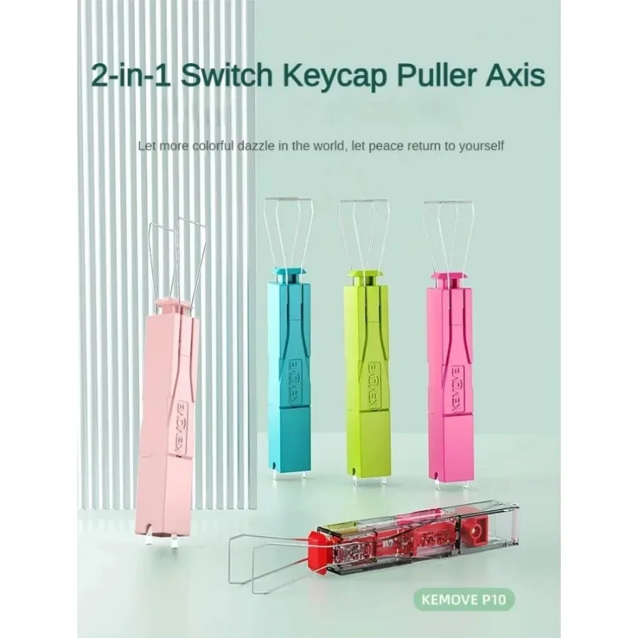 KEMOVE P10 2-in-1 Switch Keycap Puller Axis Opener Shaft Removal Set Mechanical Keyboard A DIY Cleaner Custom Hot-swappable Tool