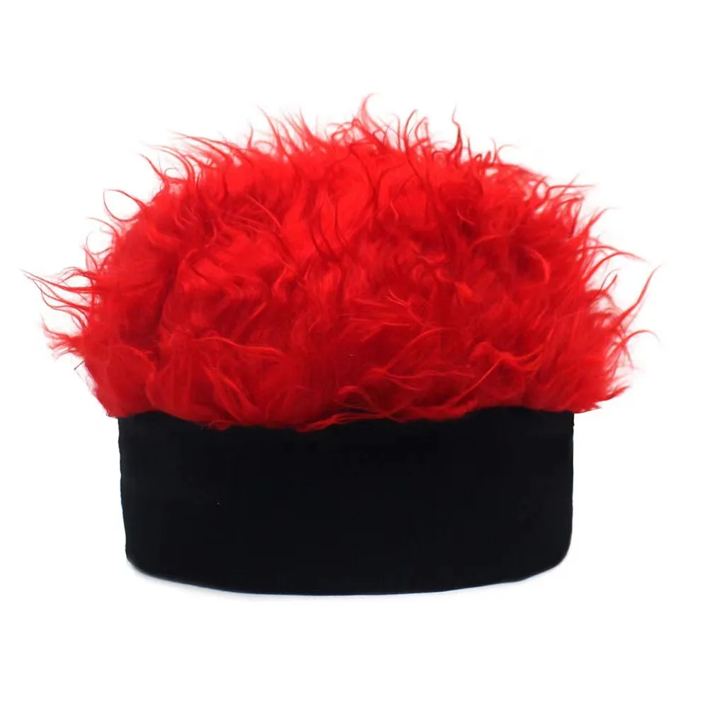 Cappello popolare Parrucca di simulazione bella Cappello per capelli corti Cappello retrò hip-hop Parodia senza tesa Cappello lavorato a maglia