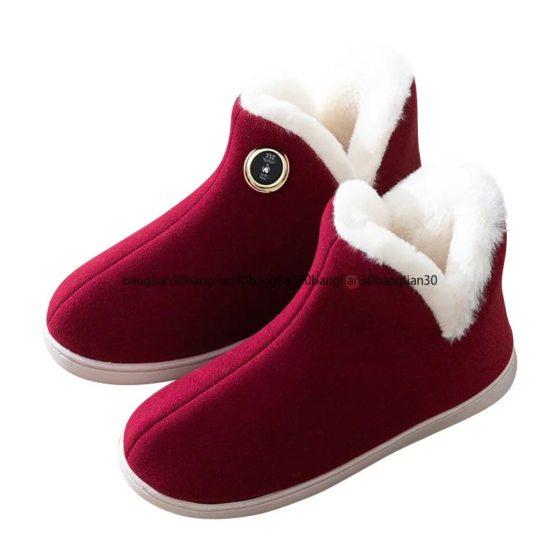 

Far Infrared Heating Snow Boots Electric Charging Warm Cotton Shoes Walking Heating Foot Warm Treasure