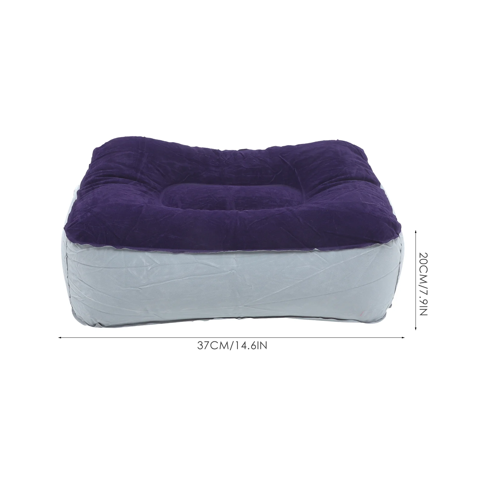 Almohadilla inflable para reposapiés, almohadas de viaje, cojín, taburete, reposapiés, coche, 2 uds.