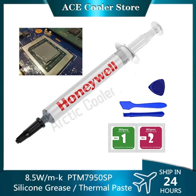 

8.5W/m-k Honeywell PTM7950SP Heat Conducting Silicone Grease CPU Thermal Paste GPU Notebook Phase Change Cooling Paste 3g/5g