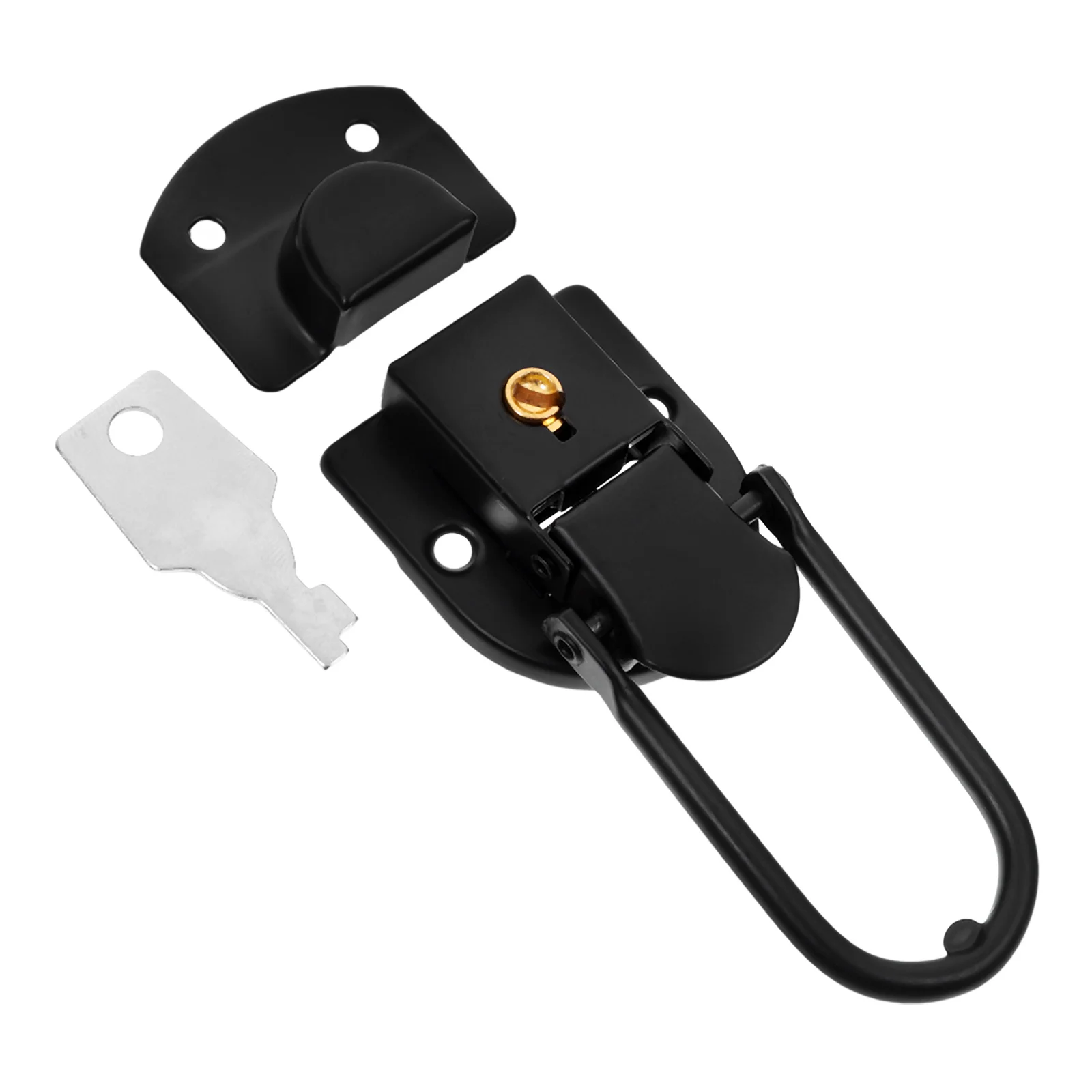 

Винтажный металлический ключ с замком, маленькая застежка для ювелирных изделий, чехол для гитары, мини-дорожная фурнитура, прочный, компактный