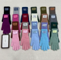 Gants à écran tactile pour femmes, gants de ski en plein air, doigt complet, épais, chauds, argent commandé, hiver, nouveau