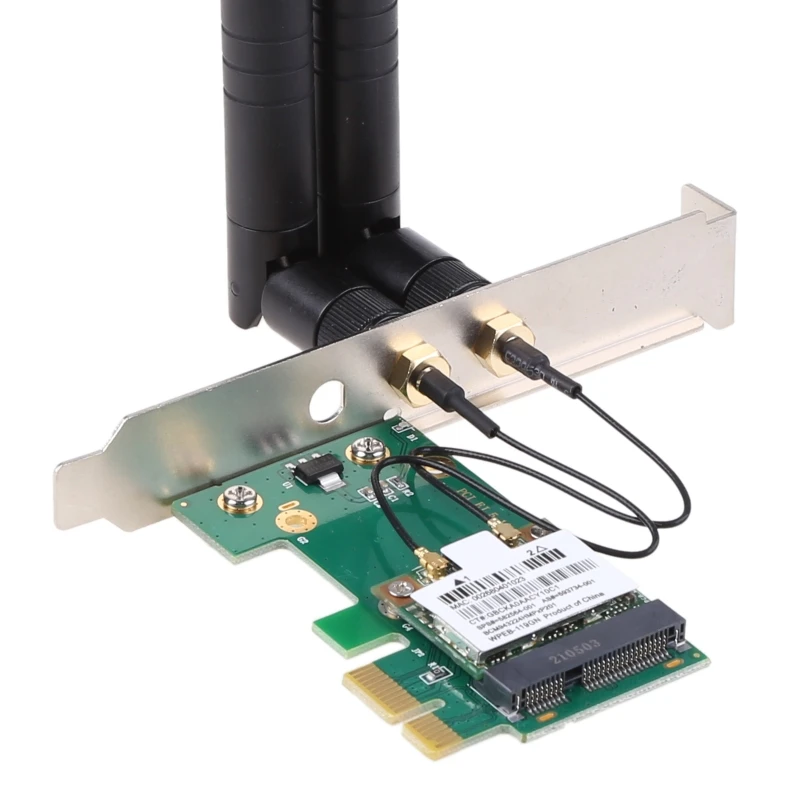 Wireless Wifi PCI-E Card Desktop Adapter BCM943225HMS 300M Support PCIE PCI-1X