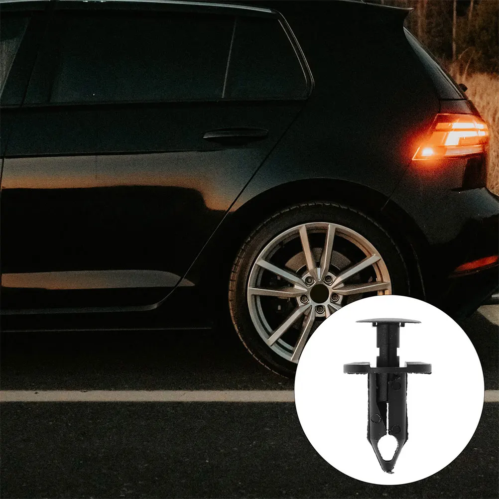 

100pcs Bumper Clips Car Front Mudguard Fasteners Push Retainer Long Lasting Selected Plastic Precise Installation