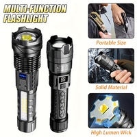 1000LM Ultra Bright LED Flashlight Type-C Rechargeable Long Range Zoom Tactical Torch Outdoor Emergency Camping Fishing Lantern