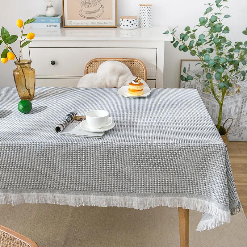 ins style tablecloth knitted fabric tablecloth lace coffee table cover desk tablecloth rectangular