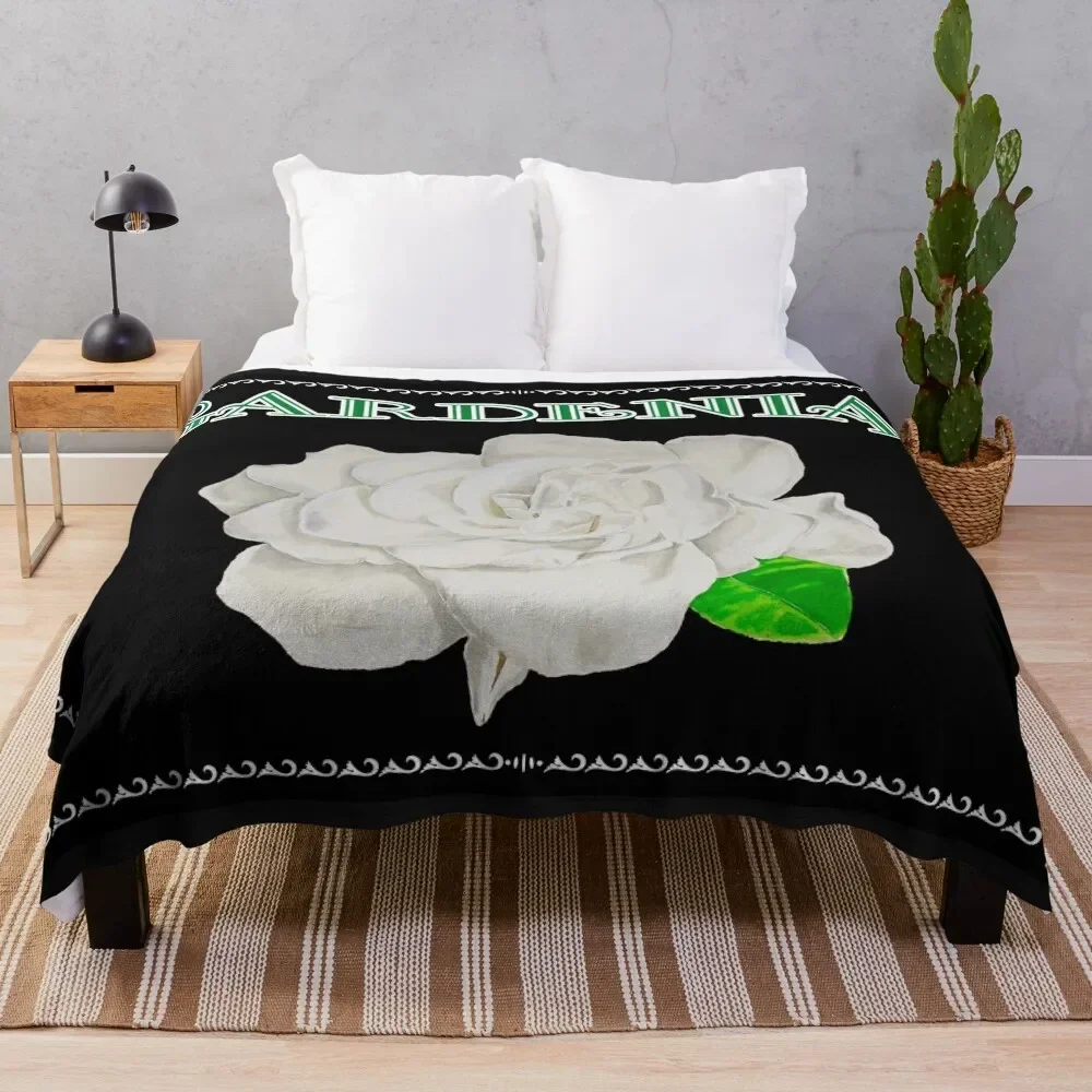 

Gardenia Label Throw Blanket Machine Washable Soft Warm Blanket