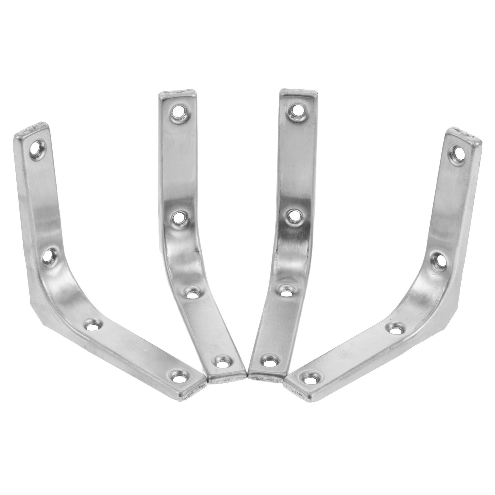 

4Pcs Metal Shelf Support Bracket Curved Design Lightweight Compact Wall Mounted Shelving Brackets Home Decor Shelving Brackets
