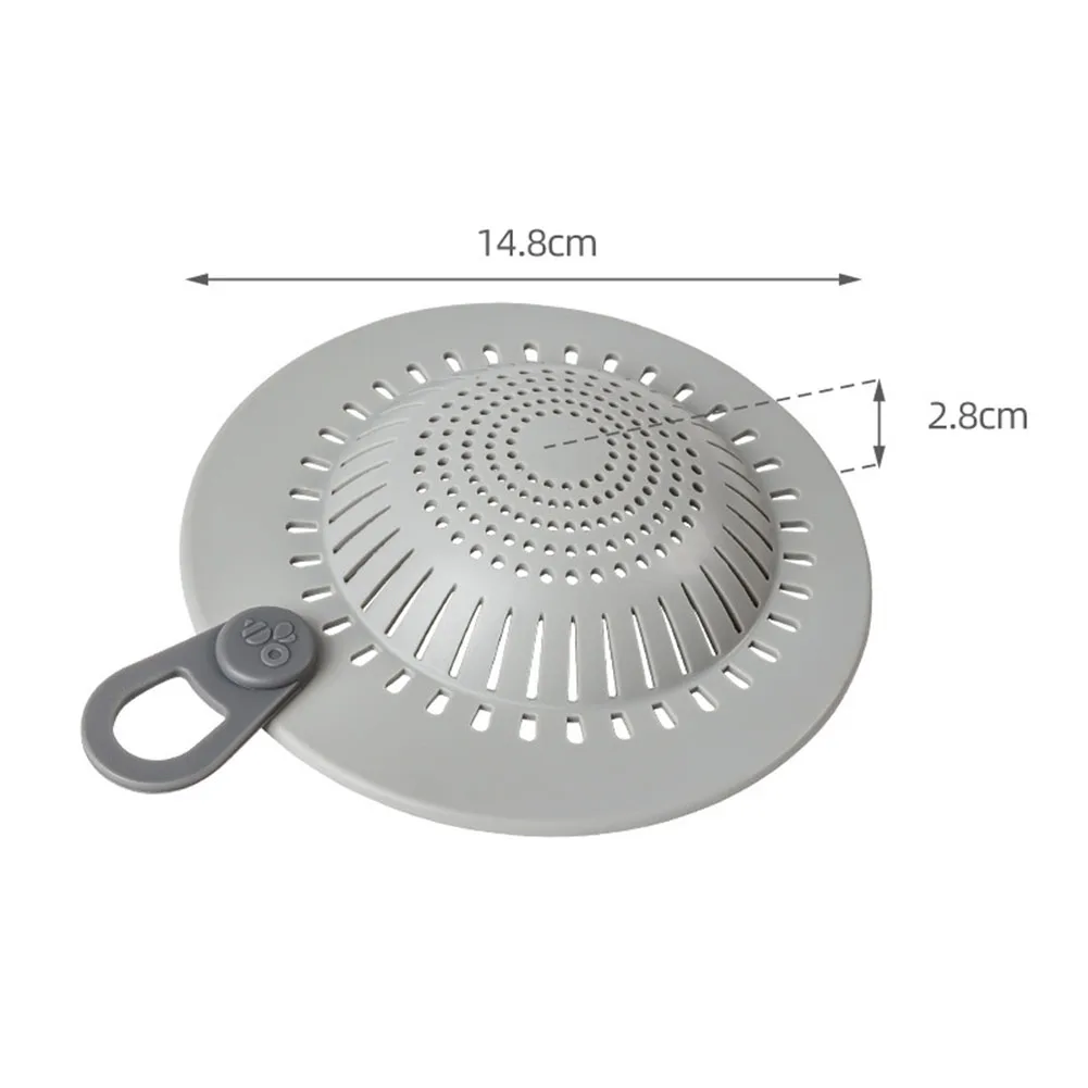 3 PCS Silicone Shower Drain Strainers with Dual Filtration System and Anti Slip Design for Effective Hair and Debris Collection