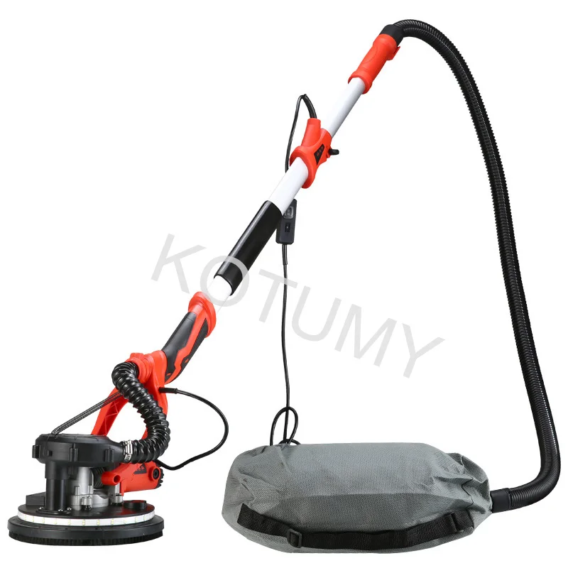 Imagem -06 - Máquina de Moer Parede de Mão Longa Máquina de Lixar Discos Lixadeira de Parede Elétrica Polidor com Luz Led 220v