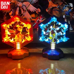 Genuine New BANDAI Digimon Adventure Agumon Gabumon Cartoon Bedside Lamp in Shelf Anime Figures Brand New Original in Stock