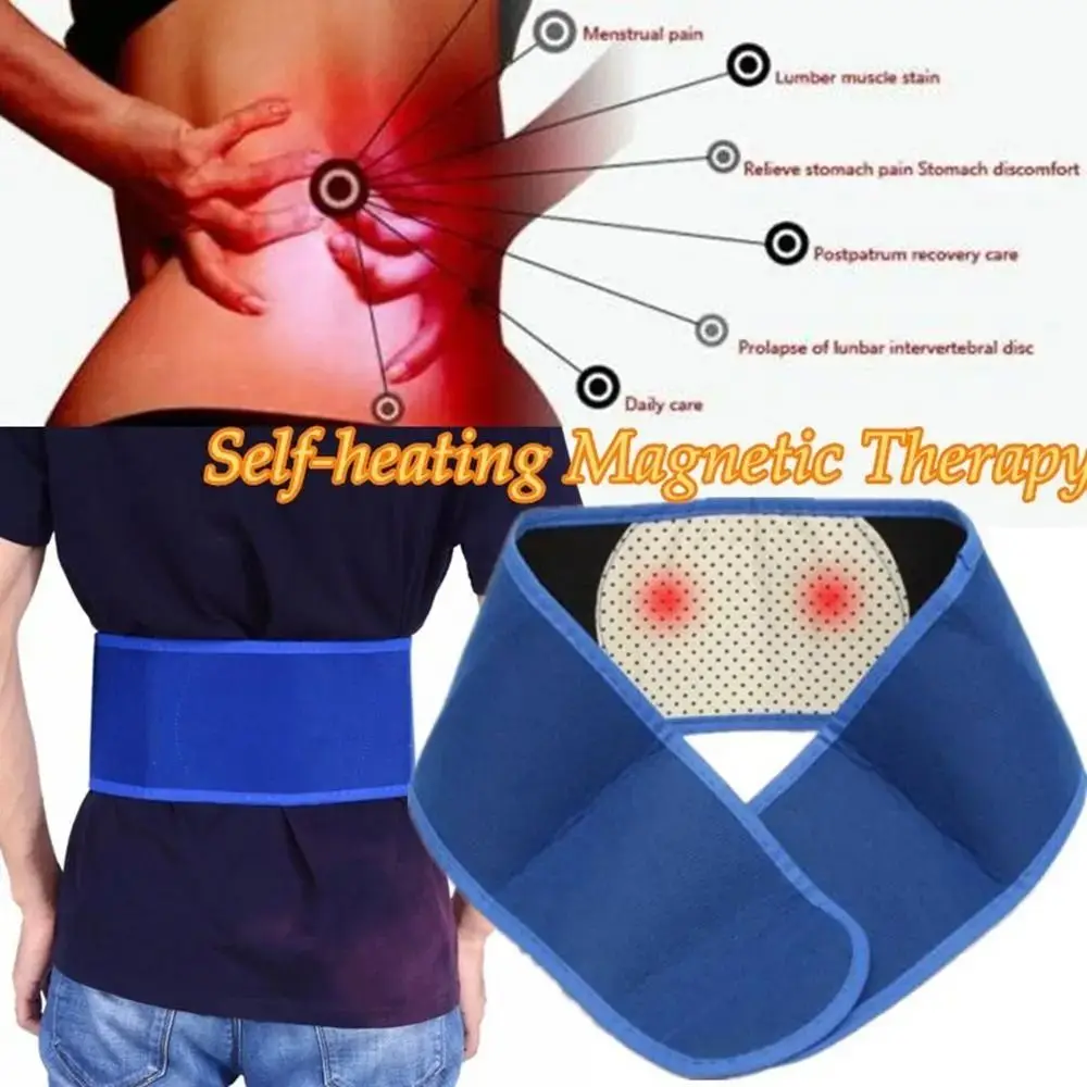 Unisex Self Heating Pad For Lower Back Pain Relief Therapy Posture Corrector Magnetic Waist Support Belt Protector Brace Belts