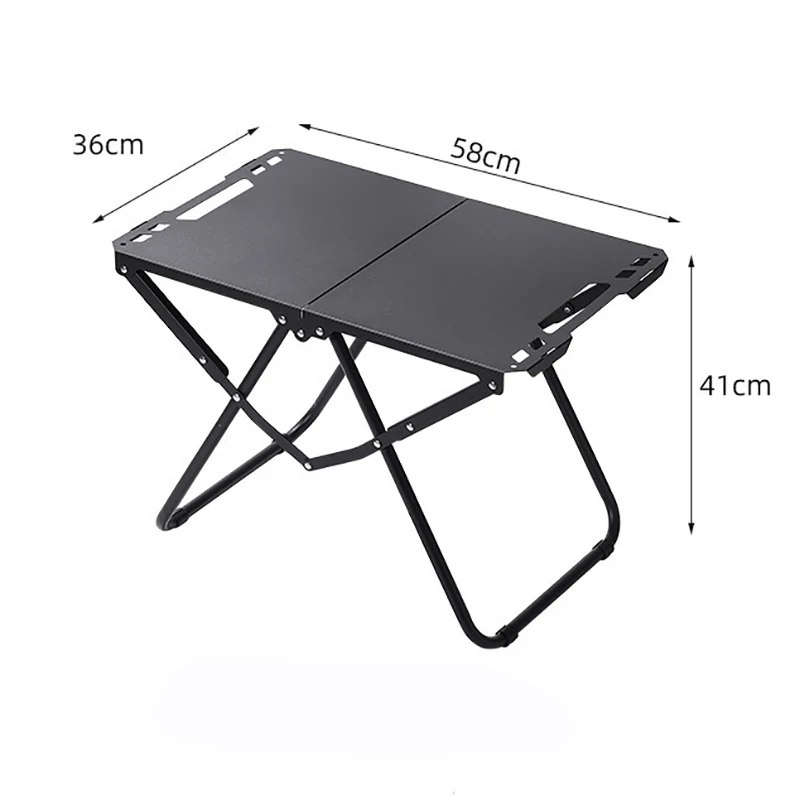 IGT테이블 초경량 접이식 캠핑테이블 블랙 야외용 가구 휴대 가방포함  58*36*40cm - 5
