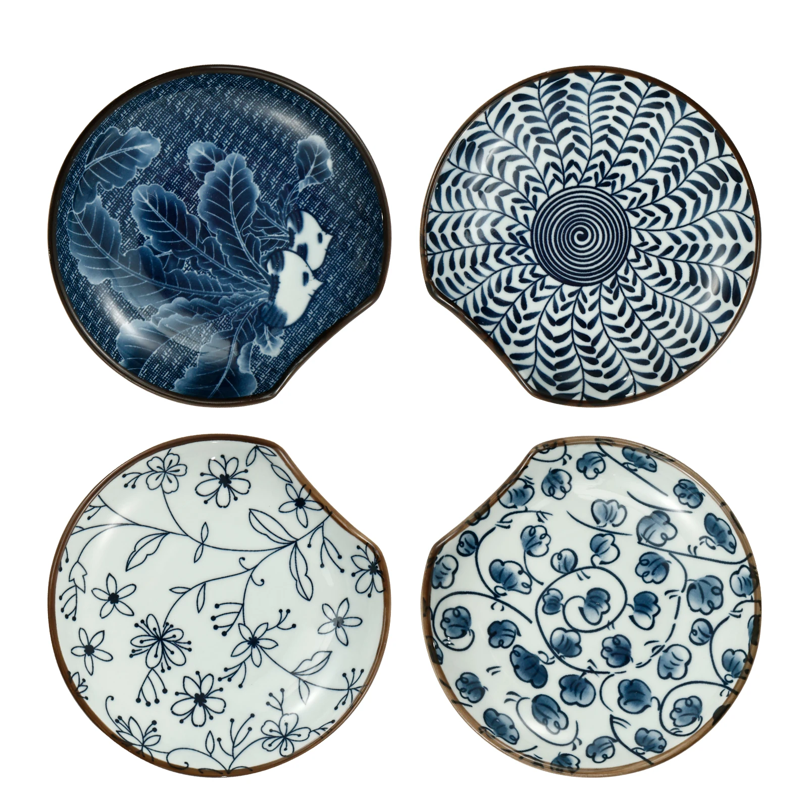 

4 шт., подставка для ложки, керамический держатель для кухонной ложечки, термостойкий держатель для посуды, многофункциональная тарелка для приправ для кухонной стойки