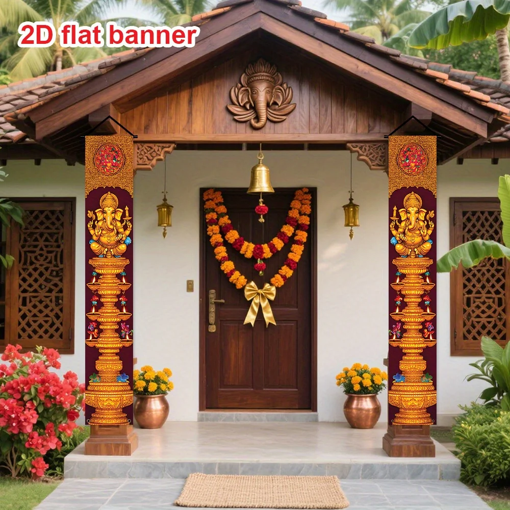 Indian-Style Diwali Hanging Banner Set product image