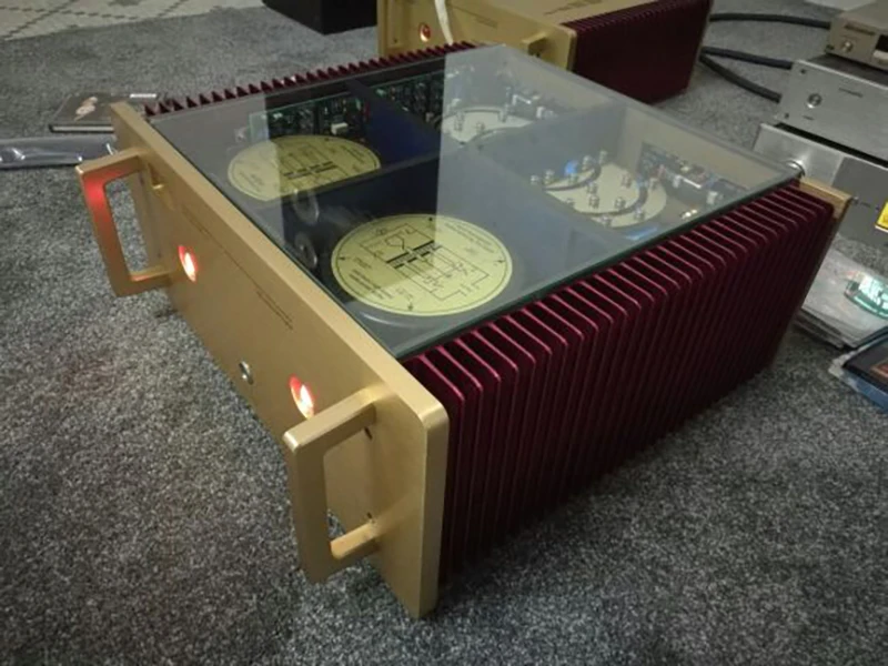 Replica Schweizer DarTZeel NHB-368 verstärker ohne feedback BLT brücke ausgewogene 360*2 HIFI post bühne power verstärker Klasse A