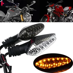 Turn Signal LED Blinker Light for DUCATI Monster 695 696 796 821 1100/S/EVO 1200 Motorcycle Accessories Front/Rear Indicator