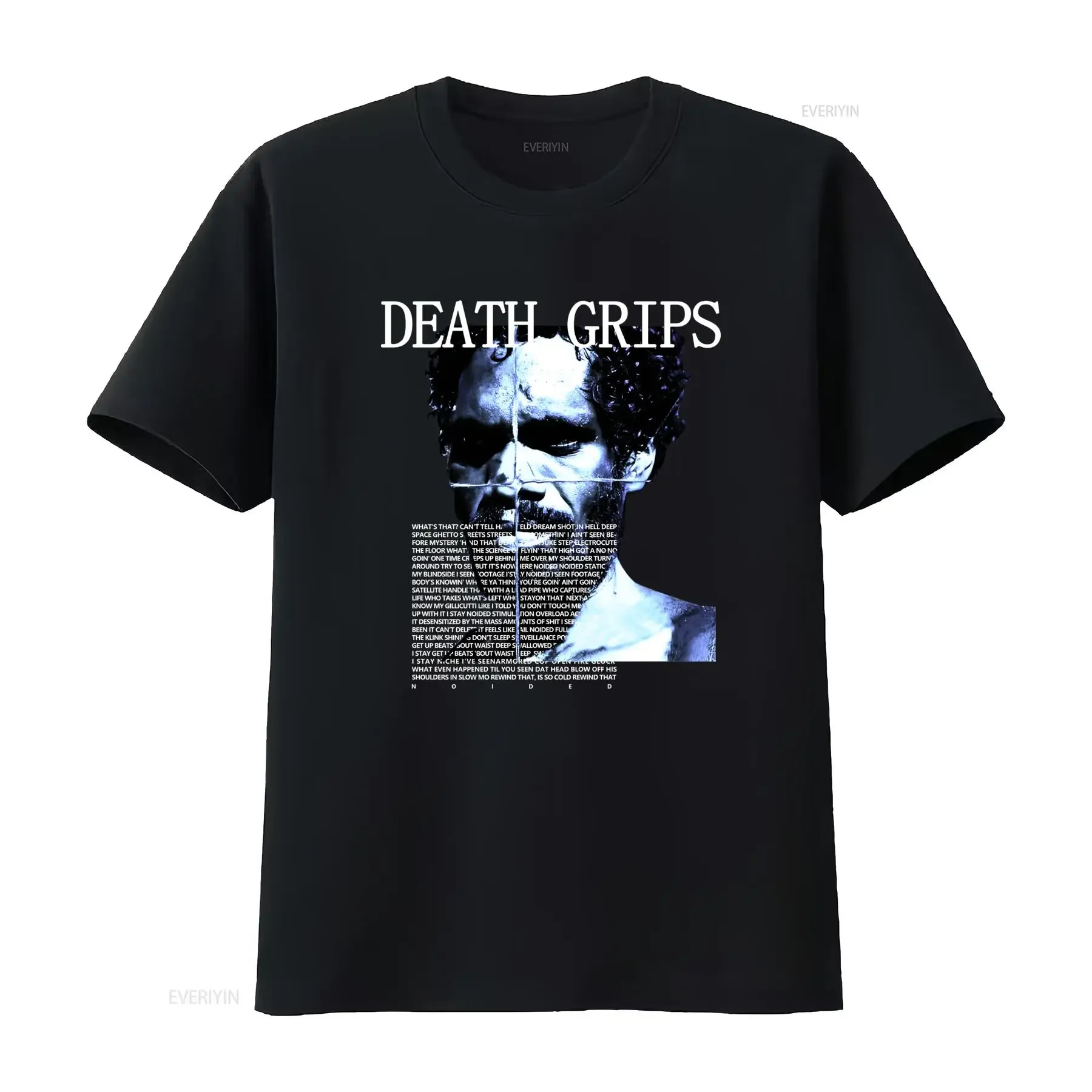 Death Grips Band Noided Album Tour Cotton T Shirt for SB232 vintage Washed Slightly Versatile fashion Top For Everyday Wear