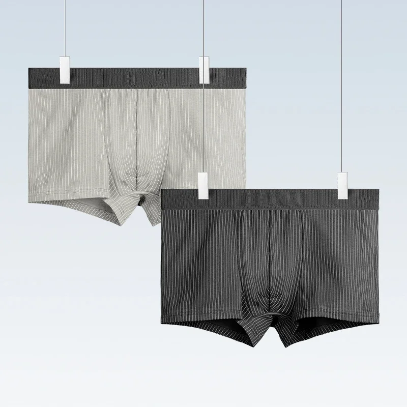 

2шт. Мужское антибактериальное нижнее белье. Эти боксеры подходят для осени и зимы. Они четырехугольные спортивные трусы