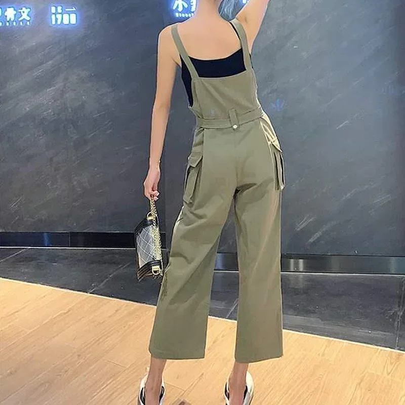 

Комбинезоны женские модные регулируемые летние с поясом женские свободные карго повседневные универсальные Harajuku консервативные милые девушки уютные шикарные Ins